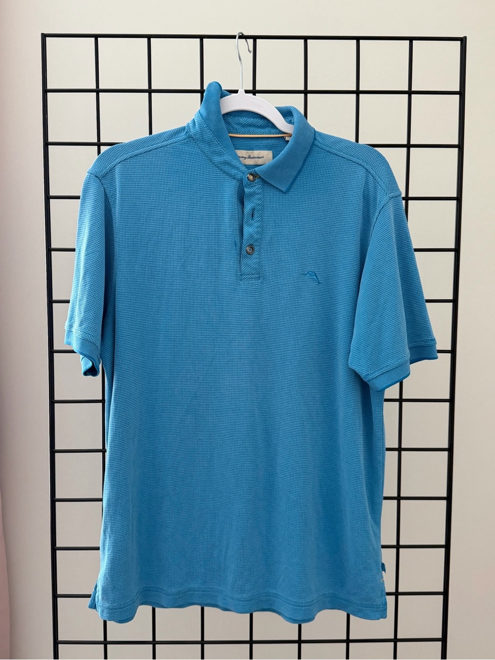Tommy Bahama Turquoise Blue Short-Sleeve Polo